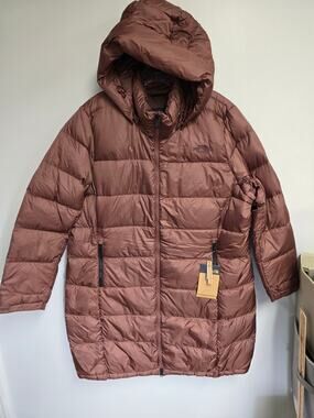 The North Face Wms Metropolis Parka III down coat Marron size 3x BNWT MSRP $299